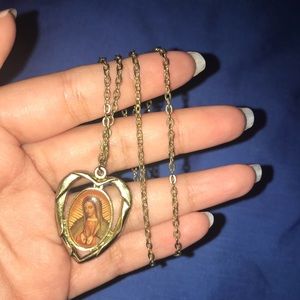 Virgin Mary necklace
